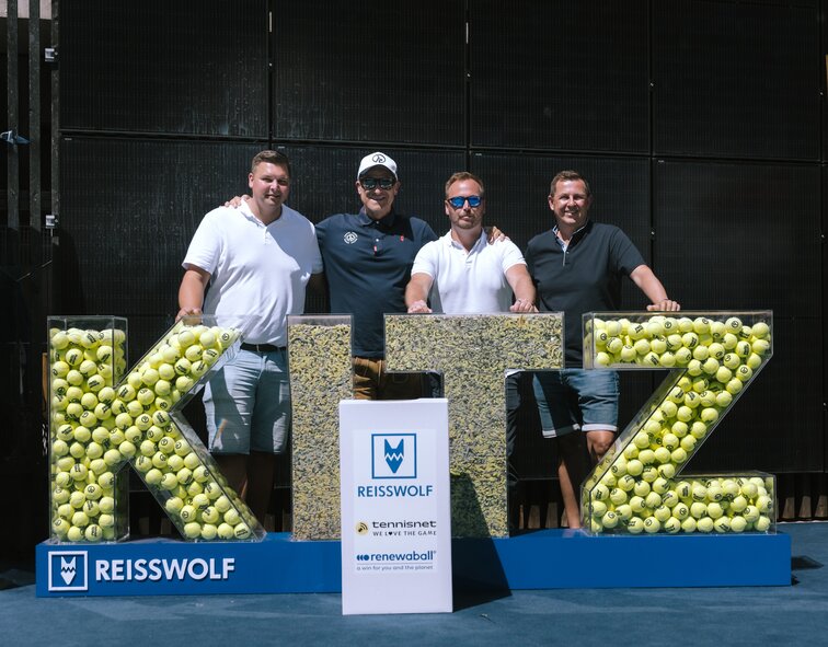REISSWOLF Österreich, Renewaball® und tennisnet setzen neue Maßstäbe für Kreislaufwirtschaft im Tennis