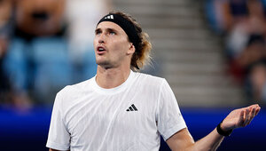 Alexander Zverev konnte seine Enttäuschung gegen Hubert Hurkacz nicht verstecken.