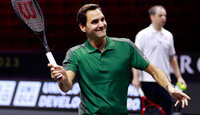 Roger Federer hat in Vancouver ein paar Bälle geschlagen Roger Federer hat in Vancouver ein paar Bälle geschlagen