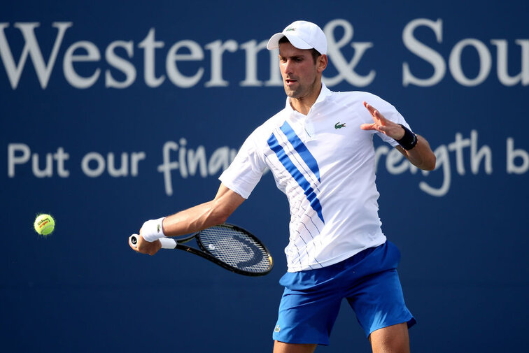 Novak Djokovic qualifizierte sich locker fürs Halbfinale Novak Djokovic in New York