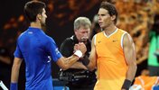 Novak Djokovic und Rafael Nadal beim letzten Gipfeltreffen in Melbourne