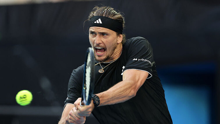 Alexander Zverev bei seinem Paradeschlag
