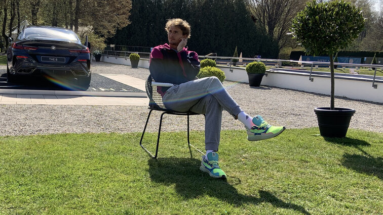 Alexander Zverev, tiefenentspannt in München Alexander Zverev, tiefenentspannt in München