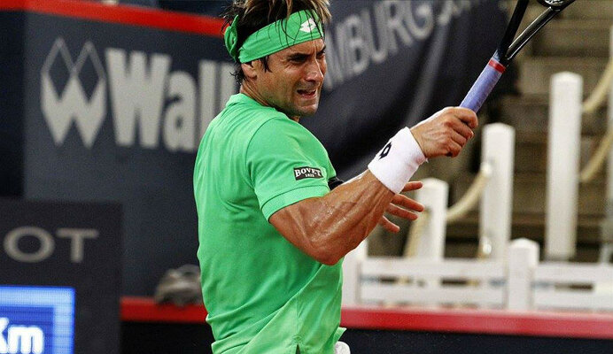 Für Titelfavorit David Ferrer kam bereits das Aus im Achtelfinale.