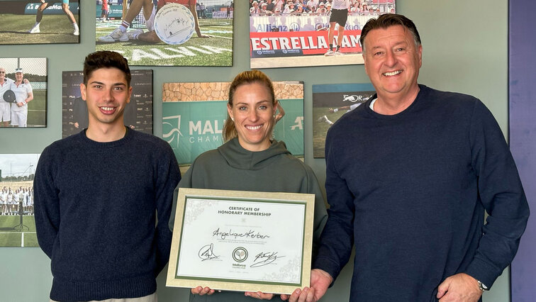 Angelique Kerber with Edwin Weindorfer in Mallorca