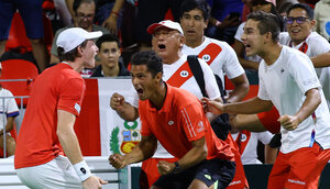 Das peruanische Davis Cup Team feierte zuletzt den Aufstieg in die Weltgruppe.