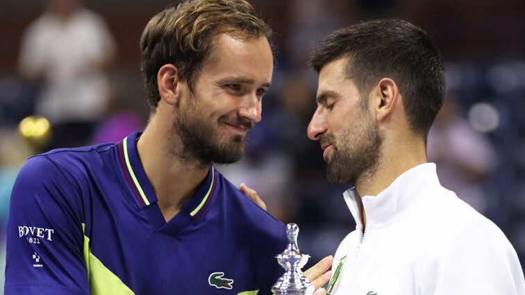 Daniil Medvedev und Novak Djokovic haben abseits des Courts ein gutes Einvernehmen