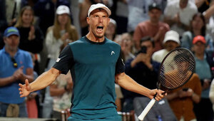 So hat Filip Misolic am Donnerstag in Roland-Garros gejubelt