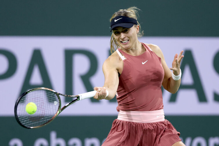 Paula Badosa celebrated her tenth win in a row in Indian Wells