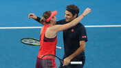Erfolgreich beim Hopman Cup: Belinda Bencic, Roger Federer
