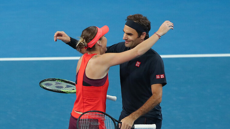 Erfolgreich beim Hopman Cup: Belinda Bencic, Roger Federer