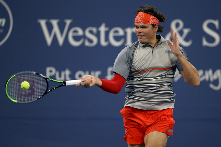 Milos Raonic is in the final of the Western & Southern Open.