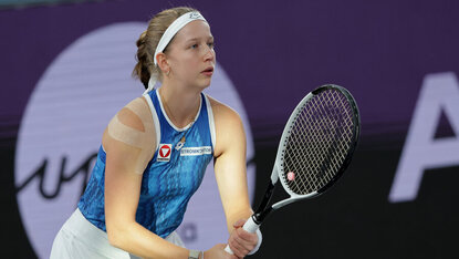 Trotz couragierter Leistung reichte es für Sinja Kraus in Linz nicht für ihren ersten WTA-Erfolg auf 500er-Ebene. GEPA Pictures