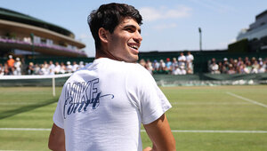 Carlos Alcaraz ist nie um ein Lächeln verlegen