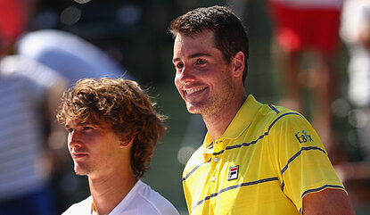 John Isner und Alexander Zverev haben sich verbessert