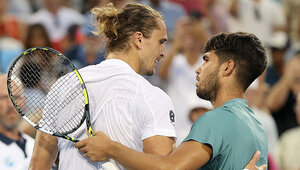 Alexander Zverev und Carlos Alcaraz 2025 in Cincinnati