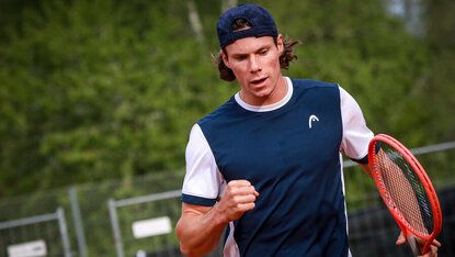 Im Achtelfinale des Challenger-Turniers in Rom packte Sandro Kopp in den entscheidenden Momenten konsequent zu. GEPA Pictures