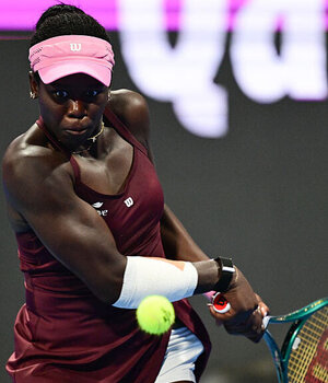 Victoria Mboko am Freitag in Doha