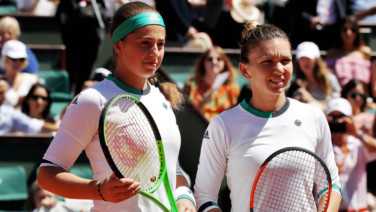 2017: Jelena Ostapenko schlägt Simona Halep 2017: Jelena Ostapenko beats Simona Halep