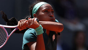 Coco Gauff am Montag in Madrid