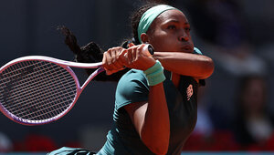 Coco Gauff am Montag in Madrid