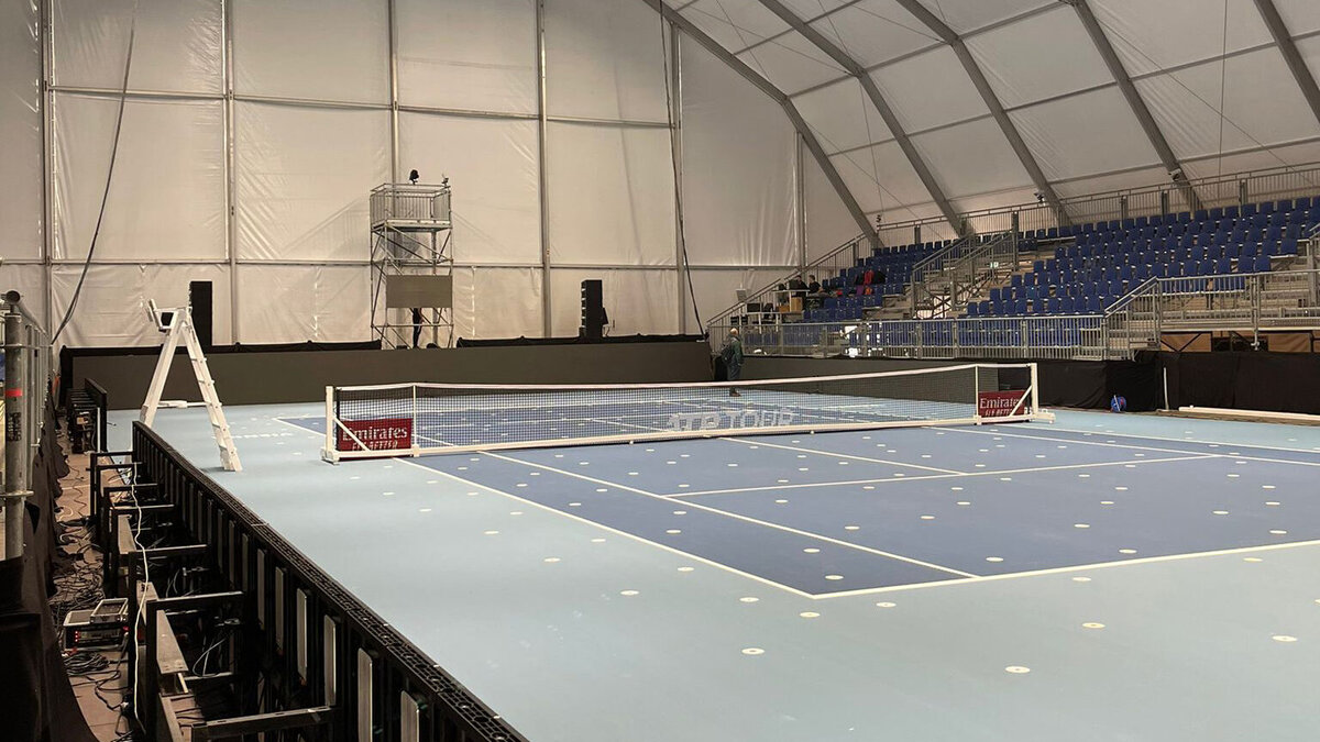 Erste Bank Open Wien Die Halle am Heumarkt steht