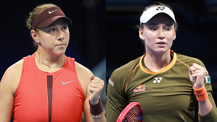 Amanda Anisimova und Elena Rybkaina treffen zum ersten Mal aufeinander