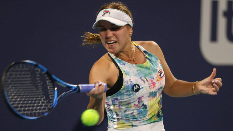Sofia Kenin had to go the full distance against Andrea Petkovic
