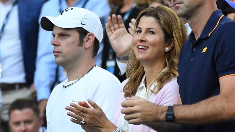 Severin Lüthi und Mirka Federer 2017 in Australien Severin Lüthi and Mirka Federer 2017 in Australia