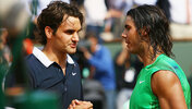 Roger Federer und Rafael Nadal in Roland-Garros 2008