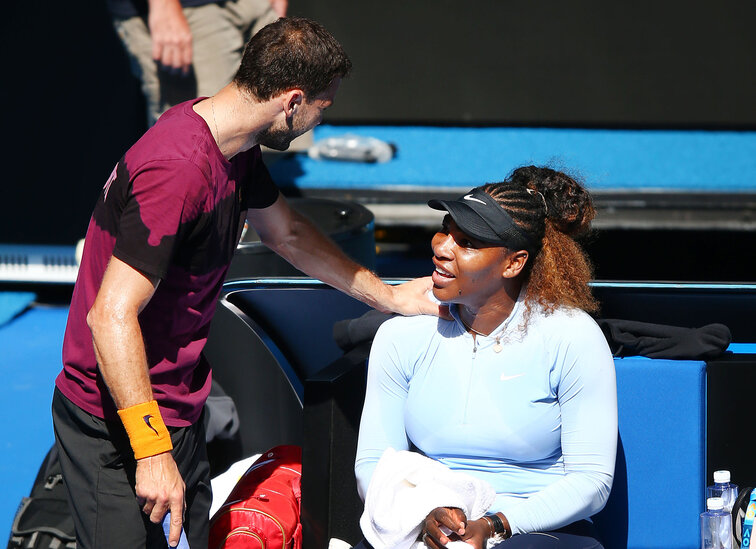 Zusammen beim Training: Grigor Dimitrov und Serena Williams Grigor Dimitrov, Serena Williams