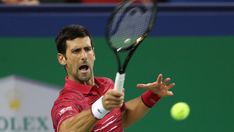 Novak Djokovic war in Shanghai on fire