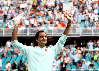 Roger Federer und Co dürfen sich bei den Miami Open über ein paar Zuschauer freuen Roger Federer und Co dürfen sich bei den Miami Open über ein paar Zuschauer freuen