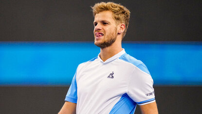 Trotz großem Kampf nach einem Fehlstart musste sich Yannick Hanfmann in Adelaide dem US-Amerikaner Brandon Nakashima geschlagen geben. Getty Images