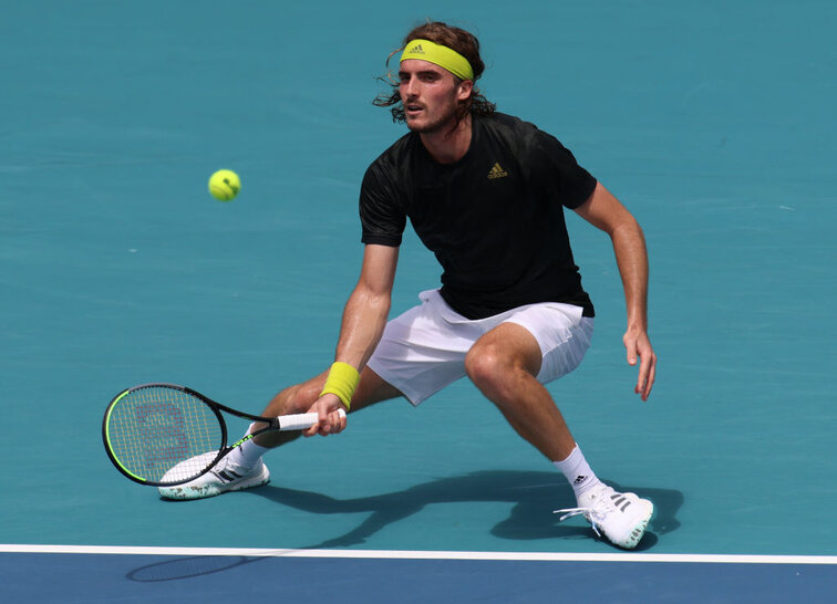 Stefanos Tsitsipas at the ATP Masters 1000 tournament in Miami