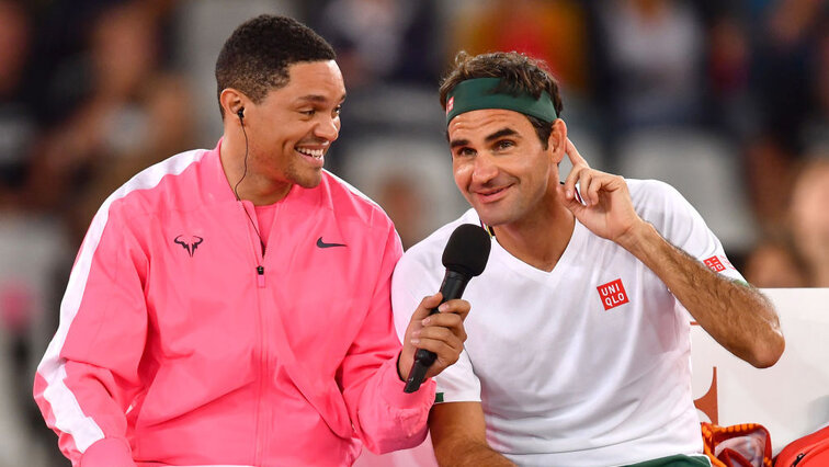 Nein, diesmal hat Roger Federer wieder selbst gesungen