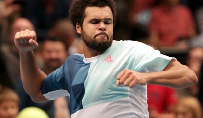 VIENNA,AUSTRIA,28.OCT.16 - TENNIS - ATP World Tour, Erste Bank Open. Image shows the rejoicing of Jo-Wilfried Tsonga (FRA). Photo: GEPA pictures/ Walter Luger