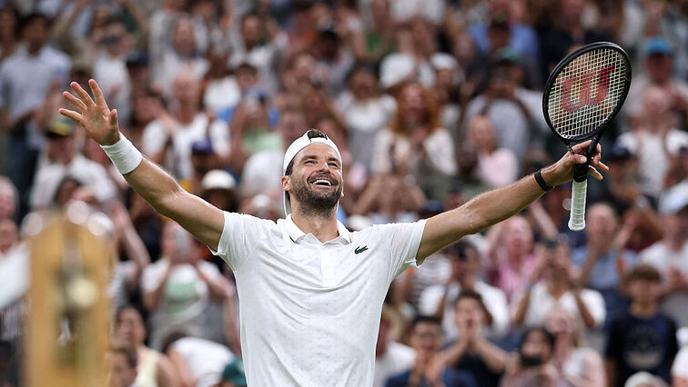 Grigor Dimitrov hat in Wimbledon noch eine Rechnung offen. Grigor Dimitrov hat in Wimbledon noch eine Rechnung offen.