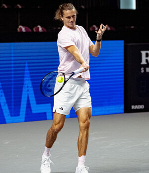 Alexander Zverev hat am heutigen Freitag in der Wiener Stadthalle die ersten Bälle geschlagen