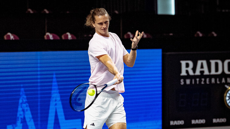 Alexander Zverev hat am heutigen Freitag in der Wiener Stadthalle die ersten Bälle geschlagen