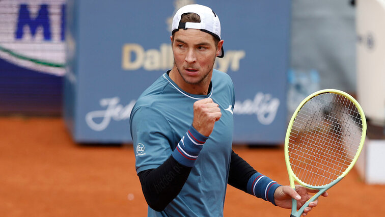 Jan-Lennard Struff am Samstag in München