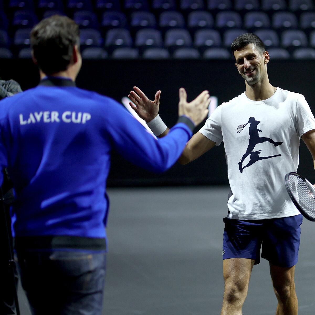 Laver Cup Roger Federer in London in training · tennisnet