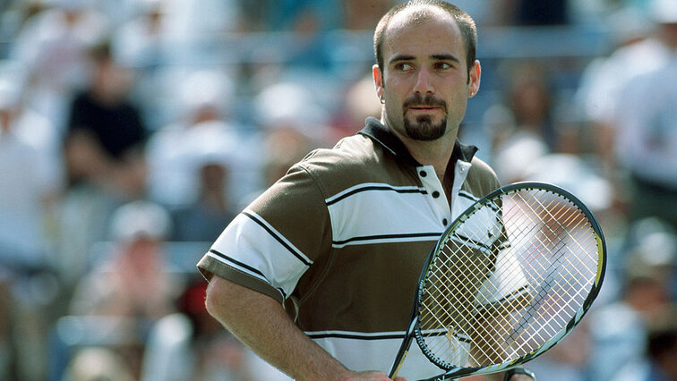 Andre Agassi bei den US Open 1995