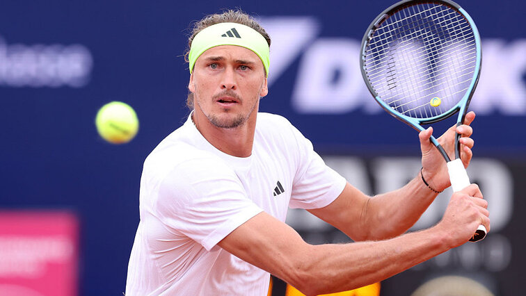Alexander Zverev beim Match gegen Daniel Altmaier in München 2025 Alexander Zverev beim Match gegen Daniel Altmaier in München 2025