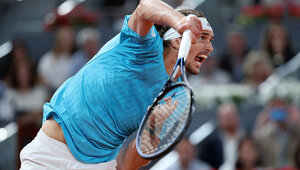 Vom Aufschlag von Alexander Zverev wird heute viel abhängen