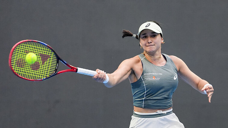 Eva Lys scheint sich mit den Bedingungen in Tokio sehr gut arrangiert zu haben.