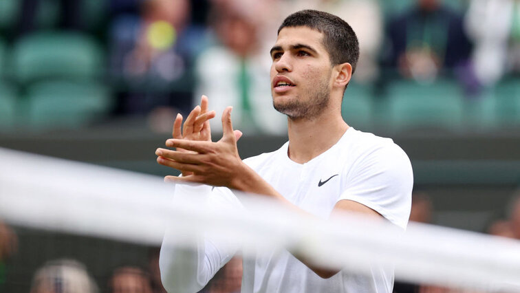 Carlos Alcaraz found his way into the tournament at Wimbledon