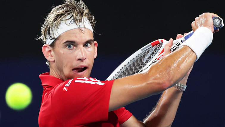 Dominic Thiem at the ATP Cup in early 2020