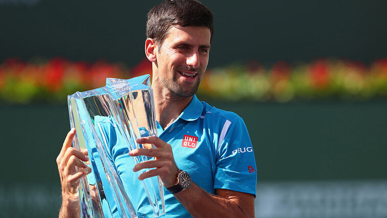 Novak Djokovic has always felt comfortable in Indian Wells - like here with his victory in 2016