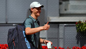 In Madrid schickt Jannik Sinner positive Gesten in Richtung Trainerbox